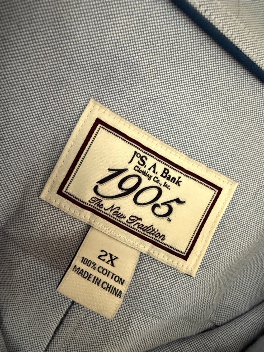 Jos. A. Bank Light Blue Casual Button-Down Shirt - Picture 3 of 4